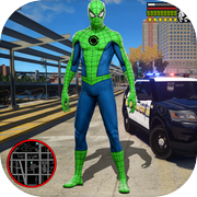 Play Super Amazing Green Spider Rope Hero Miami Gang