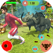 Play ANGRY BULL FIGHTING COW 3D SIM