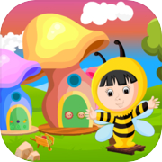 Cute Bee Girl Rescue Kavi Game-378