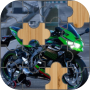 Play Ninja sports motorbike puzzle