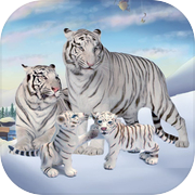 Wild White Tiger Family Sim