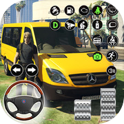 Van Minibus Driving Offroad 2