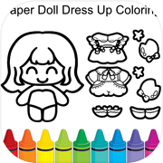 Paper Doll : Dress Up Coloring