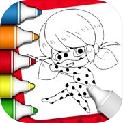 Play Coloring LadyBug Magic Game