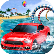 Crazy Water Surfing Car Race