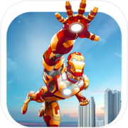 Play Superhero Iron Robot Machine Guardian Man Survival
