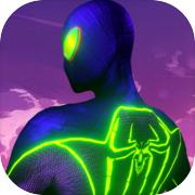 Web Superhero Black Spider 3D