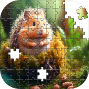 Hamster jigsaw match puzzle