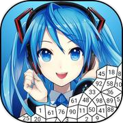 Play Manga Anime Paint By Numbers Puzzle