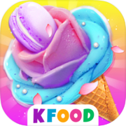 Play Rainbow Unicorn Rose Ice Cream - Cooking Games