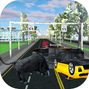 Play Angry Bull City Attack Game 3D