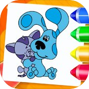 Play Blue Clues Coloring Glitter