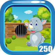 Cute Rhinoceros Rescue Game Kavi - 250
