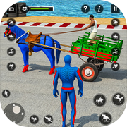 Play Crazy Spider Horse Riding Game