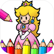 Play Princess Peach Paint Coloring