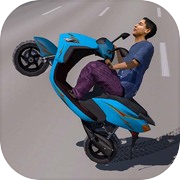 Play Brasil Wheelie Moto Grau