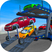 Elevated Car Transporter Game: Cargo truck Driver