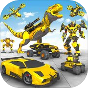 Play Dino War Robot Car Battle