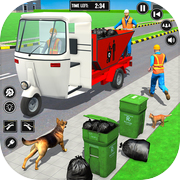 Play City Trash Rickshaw Driving