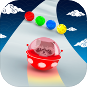 Play Space Road: color ball game