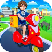 Play Pizza Delivery Boy Moto Rush