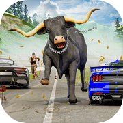 Scary Cow wild Animal Game