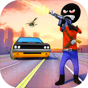 Play Stickman Amazing Gangsters City