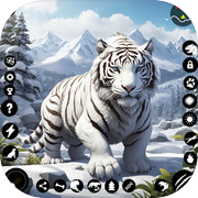 Arctic White Tiger Family Sim