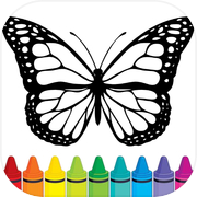 Play Glitter Butterfly Coloring