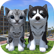 Play Cute Cat And Puppy World