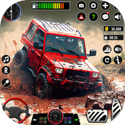 Offroad SUV Jeep Hill Driving