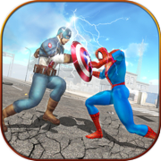 Super Spider Hero vs Captain USA Superhero Revenge