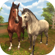 Play Virtual Wild Horse Family Sim : Animal Horse Games