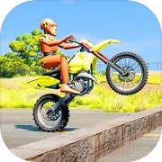 Play Moto Bike Dummy Crash Test Sim
