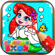 Play Glitter mermaid coloring pages