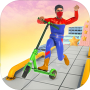 Super Hero Scooter Racing 3D