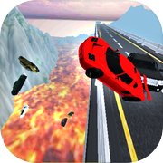 car vs lava crash simulator