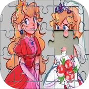 Princess Peach Puzzle Game