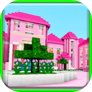 Play Pink dollhouse games map for MCPE roblox ed.