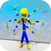 Play Flying Hero Stickman Superhero