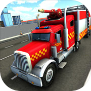 911 Fire Truck Driving Sim 3D