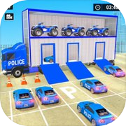 US Police Car Transporter Game