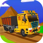 Uphill Blocky Truck Simulator 2018