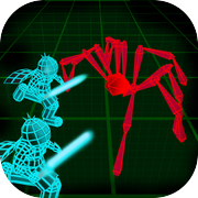 Stickman Neon Spiders Battle