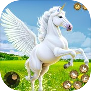 Flying Horse Unicorn Fantasy