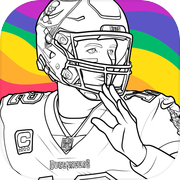 Play Draw Coloring NFL Football