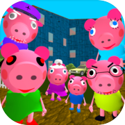 Piggy Neighbor. Family Escape Obby House 3D