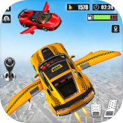 Flying Taxi Driving Game Sim