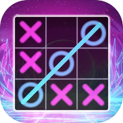 Tic Tac Toe XO glow 2 Player