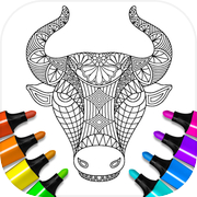 Play Animal coloring mandala pages